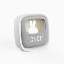 Forever FNL-06 med Bunny Natlampe med Vekkerur - Hvit