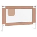 Vidaxl Sengehest småbarn gråbrun 100x25 cm stoff