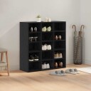  Sko Skap med hylle Svart eik 77.5 x 30 x 83.5 cm Konstruert tre