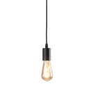 Leon Lampeoppheng E27 Svart tekstilkable