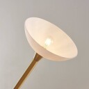 Lindby Uplight Ignacia med glassbolle, nikkel