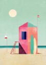 Surf Hut Poster Plakat / 40x50cm