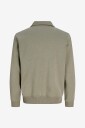 Jack & Jones   Collegegenser Jjbradley Sweat Zip Polo   Grå