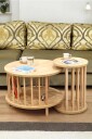 Sofabordsett Hanah Home Peka Set Pro Ø60 x H43 cm Sapphire Oak   Sapphire Oak