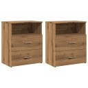  Nattbord 2 stk artisan eik 50x32x60 cm konstruert tre 8721158439208