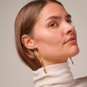 Enamel India Øredobber 18 kt. Gullforgylt sølv E400G - Dame - 925 sterling silver