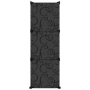 vidaXL Skostativ svart 84,5x31x93,5 cm PP