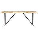 vidaXL Spisebord 180x90x76 cm heltre mango