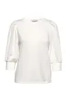 FREE/QUENT Blouse From Freequent In A Soft And Stretchy Fabric With A Lovely Hole Pattern. - White - S
