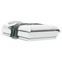  Sengeramme med LED-lys hvit 100x200 cm 8721012285576