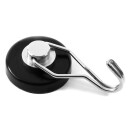SuperMagneter Kraftig Gummimagnet Ø 40 Mm Med Roterende Krok   Løftekraft 22 Kg