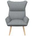  Avslappende stol Lysegrå 69 x 74 x 93 cm stoff