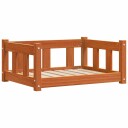 Vidaxl Hundeseng Med Lagring Vokset Brun 65.5 X 50 X 28 cm Massiv Furu