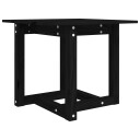 vidaXL Salongbord svart 50x50x45 cm heltre furu