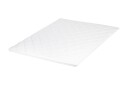 HVILA Overmadrass 160x200 cm – 7 cm Myk/Medium polyeterskum, vendbar sommer- og vinterside, vaskbart trekk -
