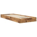  Gulvsengramme Gammelt tre 80 x 200 cm Konstruert tre