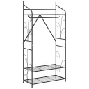 vidaXL Åpen Garderobe Ensfarget 78 x 36 x 158 cm