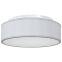  Taklampe Grå 38 X 13.5cm Stoff