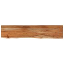  Vegghylle 110x20x2,5 cm rektangulær heltre akasie naturlig kant