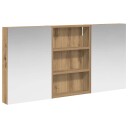  Baderomsskapsett 3 pcs 120 x 10,5 x 60,5 cm Konstruert tre