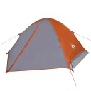  telt for camping 2 personer grå og oransje vanntett