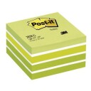 Post-it Kube 76 x 76 mm grønn/hvit