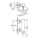 Grohe Essence 1-greps dusjbatteri Brushed Hard Graphite