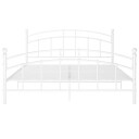 vidaXL Sengeramme hvit metall 140x200 cm