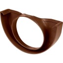 Plastmo endefeste 12" med Ø90mm hull, brun