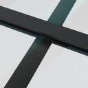 vidaXL Skyvedør frostet ESG-glass og aluminium 76x205 cm svart