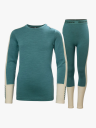 Helly Hansen Junior Lifa Merino Midweight Set Grønn 152/12