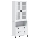  Highboard VIKEN hvit 80x40x200 cm heltre furu 8721012224254