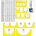 Cobolt Hulkilfres D=10 R=5 L=10 til dekorativ overflateprofilering