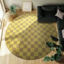 Runde tepper   Elsey Natural Cotton Shaggy gul/beige Størrelse: Ø 240 cm