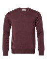 Chevalier Aston V Neck Merino Pullover Men Wine Red 3XL 3XL