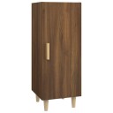 vidaXL Skjenk brun eik 34,5x34x90 cm konstruert tre