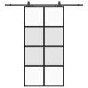  Svart 102,5x205cm Herdet Glass