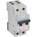 Legrand 5 stk TX3 MCB automatsikring C2 2P 2M 6/6kA