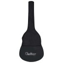 vidaXL Gitarveske for 4/4 klassisk gitar svart 100x37 cm stoff