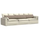  Sofaputer 2 pcs Gråbrun 200 x 40 cm stoff