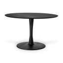 Ethnicraft Torsion Spisebord Ø127 cm Svart Eik