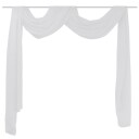 vidaXL Florlett Voile Drapering Hvit 140 x 600 cm