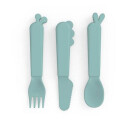 Done By Deer Bestikk Kiddish Cutlery Set Deer Friends Blå