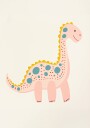 Happy Spotted Dino Plakat Plakat / 70x100cm