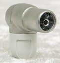 Televes 4131 Koaksialkontakt vinklet selges stykkevis Hunn Antenneutstyr