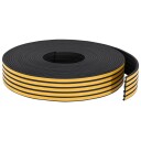 vidaXL Selvklebende vindusforsegling Svart 9 x 4 mm 25 m EPDM Skum