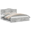  Sengestamme med skuff BetongGrå 200 x 200 cm Ingeniørtre