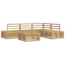 vidaXL 6 pcs Utendørs sofa sett Hvit