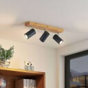 Lindby Maniva takspot, 3 lyskilder, svart