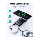 Aukey MagFusion Reel 5000mAh powerbank Grå